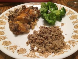 Tamale Pie w/Rice&Quinoa and Broccoli