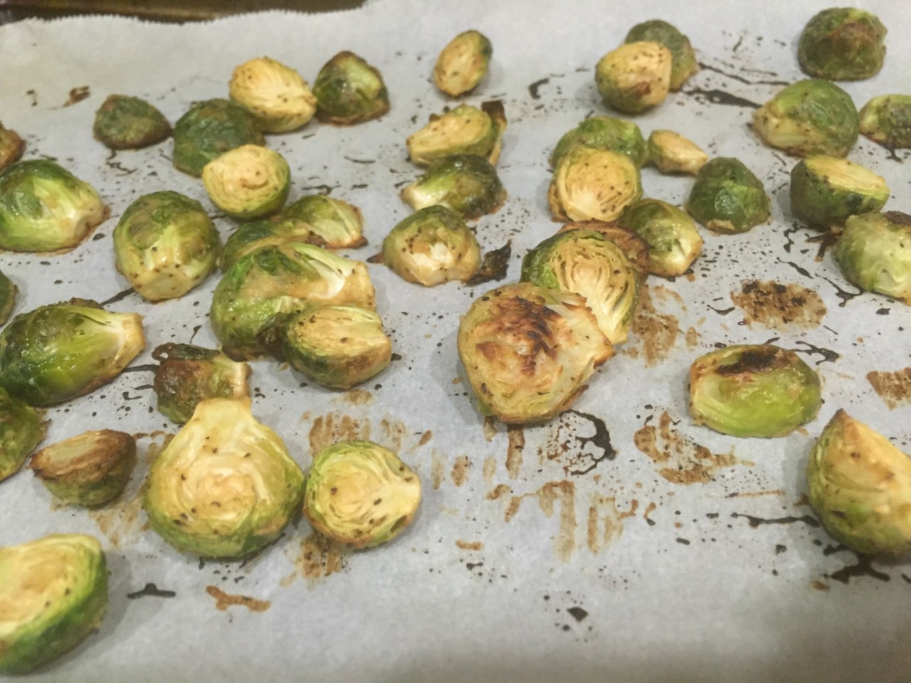 Roasted Brussel Sprouts @ bestwithchocolate.com