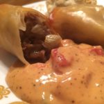 Philly Cheesesteak Eggrolls @ bestwithchocolate.com