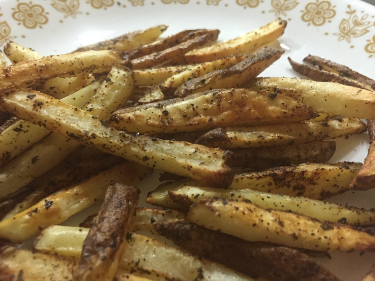 Crispy Baked Fries @ bestwithchocolate.com