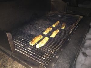 Grilling up Grilled Cinnamon Pineapple @ bestwithchocolate.com