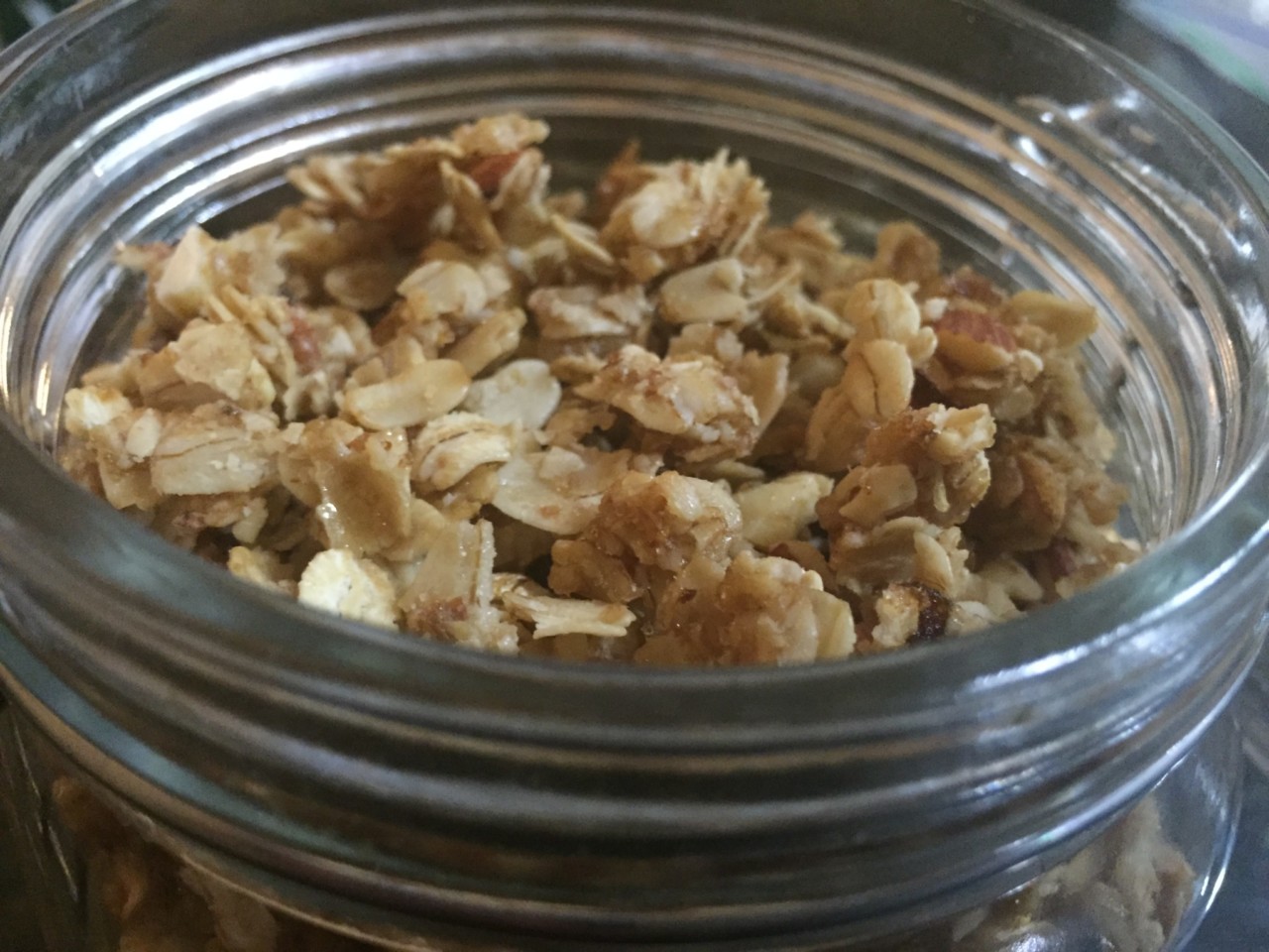 Coconut Oil Almond Granola @ bestwithchocolate.com