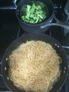 Noodles and Broccoli for Pan Fried Noodles @ bestwithchocolate.com