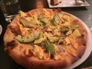 Breakfast Pizza - Review of Chef Geoff's @ bestwithchocolate.com