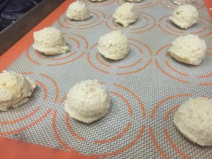 Forming cookies for Maple Sugar Cookies @ bestwithchocolate.com