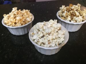 BBQ, Cheddar Pepper, and Nacho Popcorn @ bestwithchocolate.com