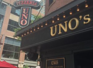 The first Pizzaria Uno's from a culinary adventure in Chicago @ bestwithchocolate.com