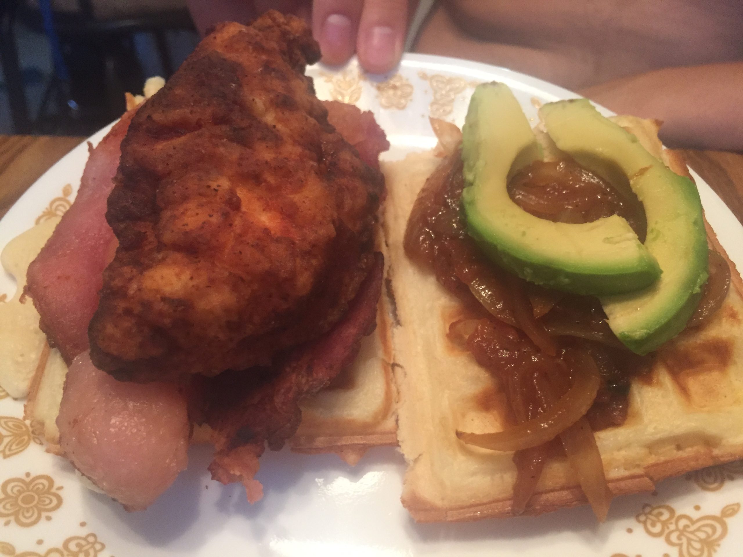 Chicken Waffle Sandwich @ bestwithchocolate.com