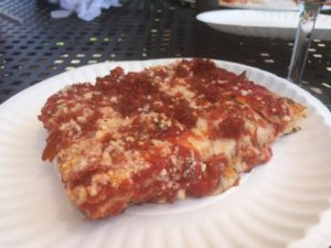 Sicilian-style pizza at Quattro Goomba's Winery Review @ bestwithchocolate.com
