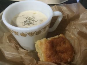 Crab Bisque with biscuits @ bestwithchocolate.com