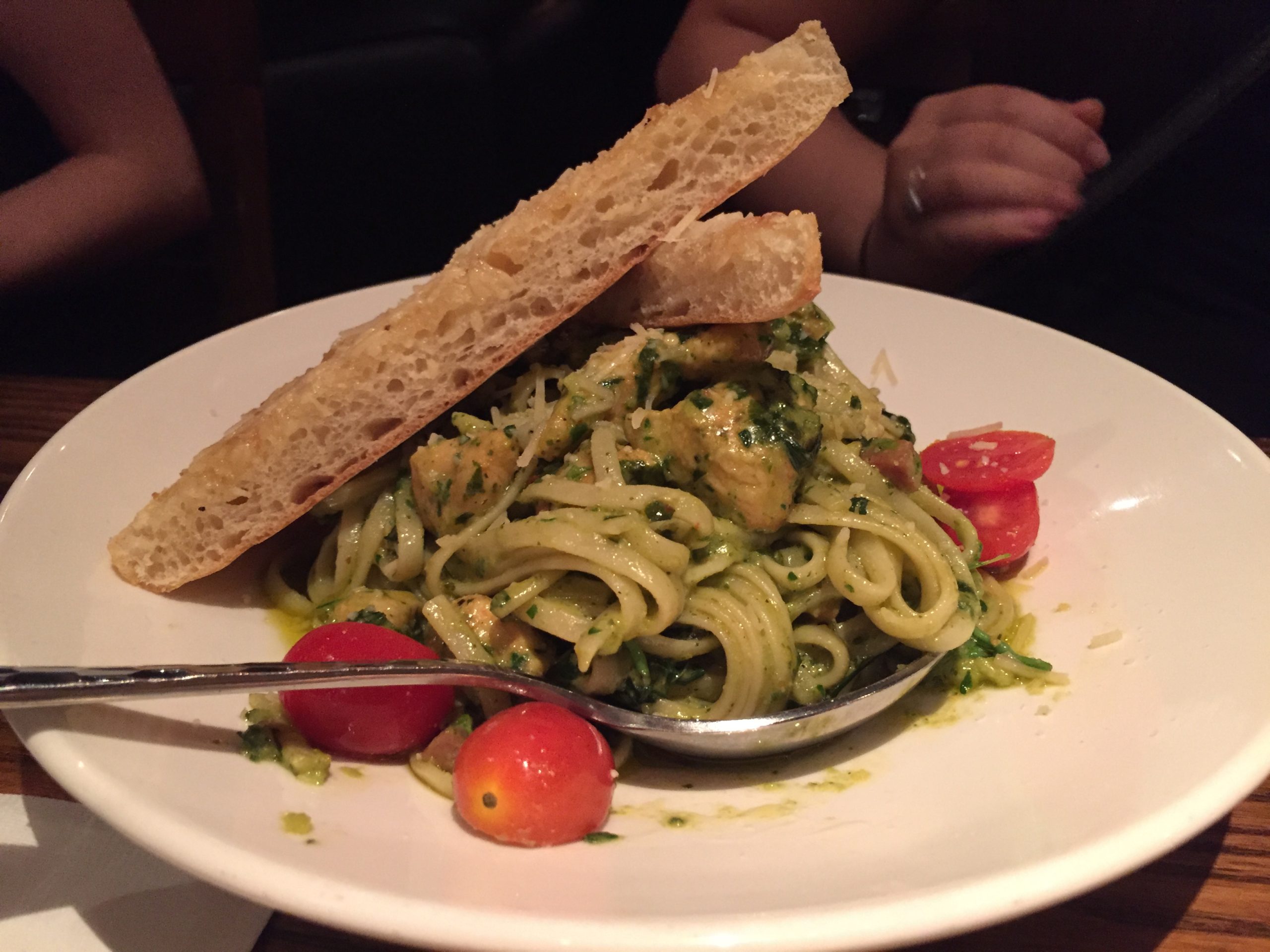 Basil Pesto Linguine from Kona Grill Review @ bestwithchocolate.com