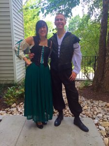 Katie's and T's outfits for the MD Renaissance Festival! Read about it @ bestwithchocolate.com