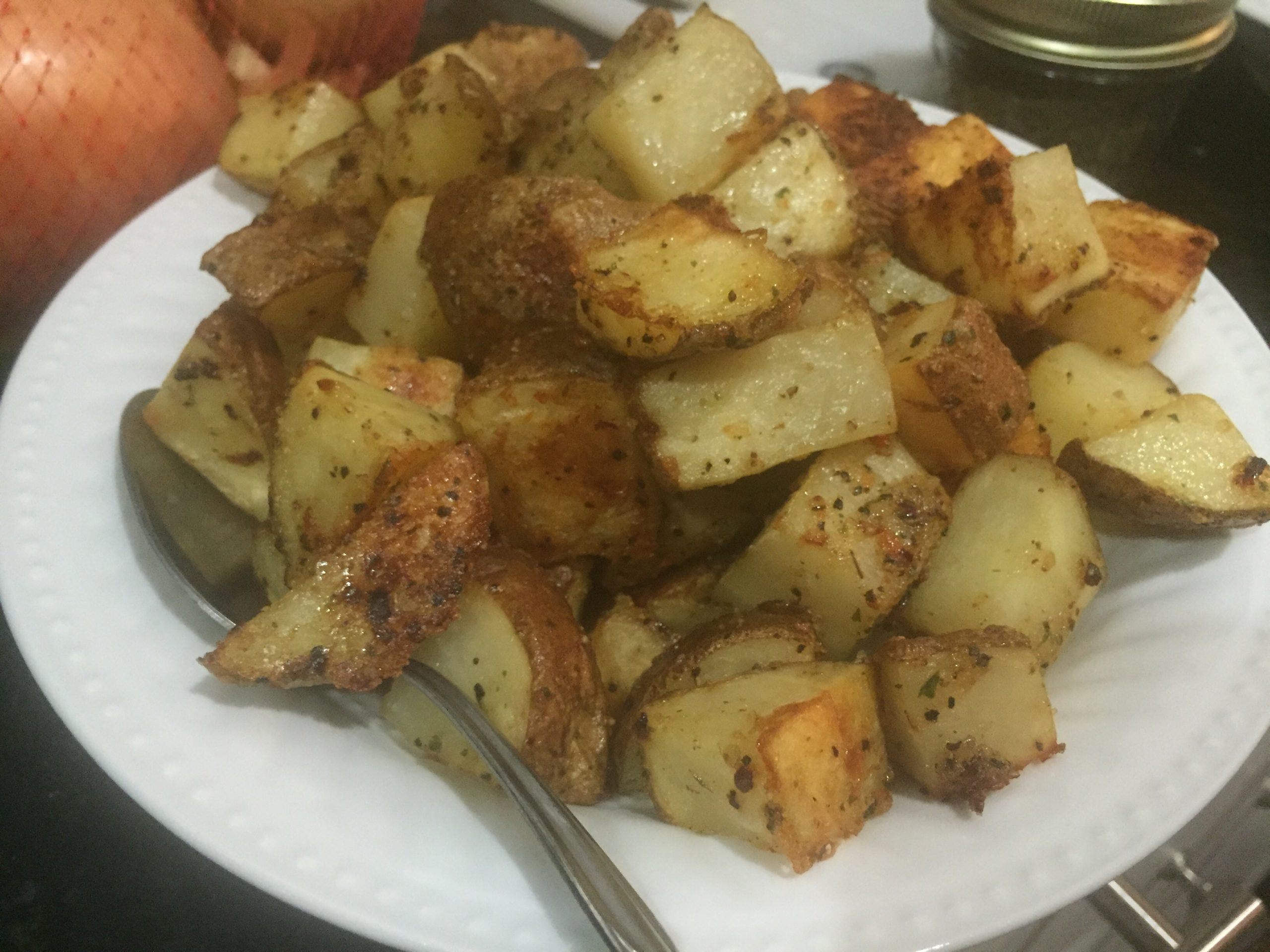 Italian Roasted Potatoes @ bestwithchocolate.com