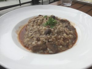 Red Wine Risotto at Cooper's Hawk Winery, read about it @ bestwithchocolate.com