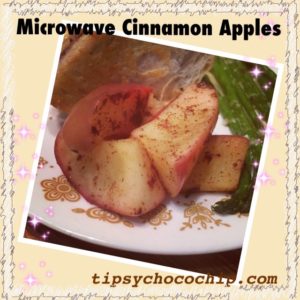 Microwave Cinnamon Apples @ bestwithchocolate.com