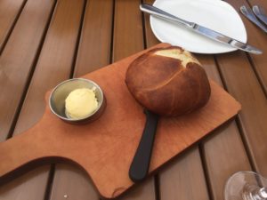 Complimentary Pretzel Bread at Cooper's Hawk Winery & Restaurant, read the review @ bestwithchocolate.com