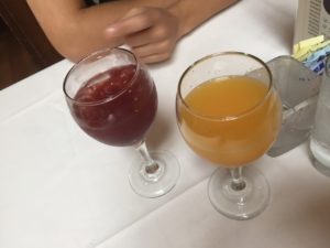 Festive Sangria and Blood Orange Mimosa from Clyde's Brunch Review @ bestwithchocolate.com