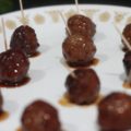 Crockpot Jelly BBQ Meatballs @ bestwithchocolate.com