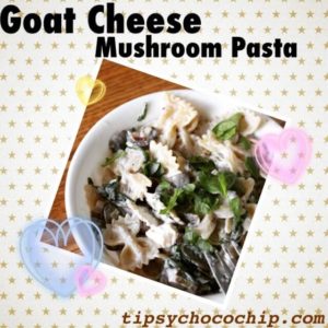 Goat Cheese Mushroom Pasta @ bestwithchocolate.com