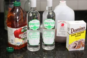 Ingredients for Apple Pie Moonshine @ bestwithchocolate.com