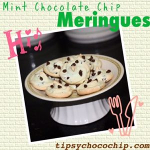 Mint Chocolate Chip Meringes @ bestwithchocolate.com