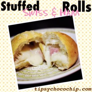Stuffed Swiss & Ham Rolls @ bestwithchocolate.com