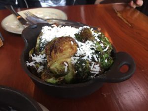 Roasted Brussel Sprouts at Caboose Brewing Co. Brunch Review @ bestwithchocolate.com