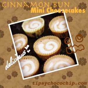 Cinnamon Bun Mini Cheesecakes @ bestwithchocolate.com
