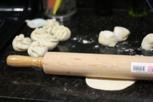 Rolling out dough for Nikuman (Steamed Pork Buns) @ bestwithchocolate.com