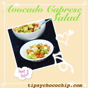 Avocado Caprese Salad @ bestwithchocolate.com