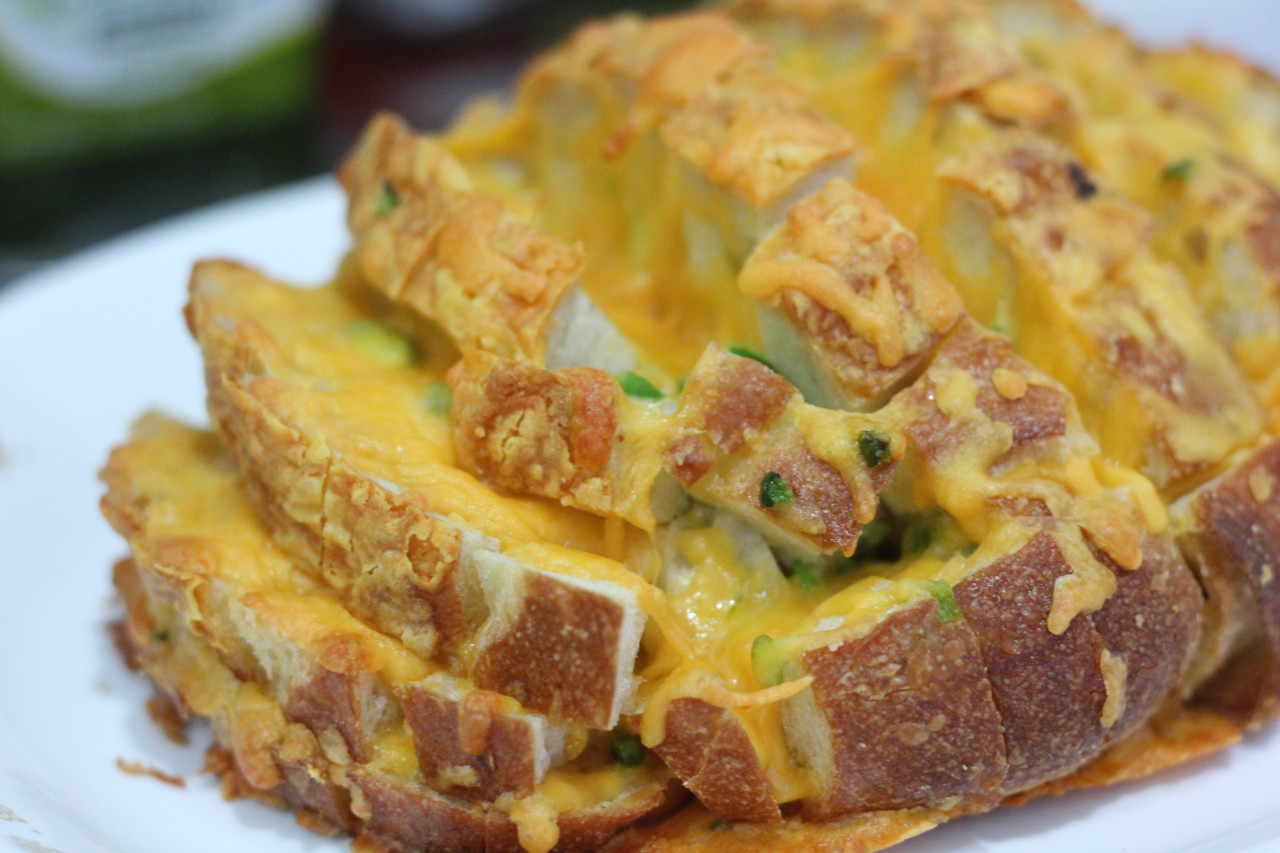 Jalapeno Cheddar Pull-apart Bread @ bestwithchocolate.com