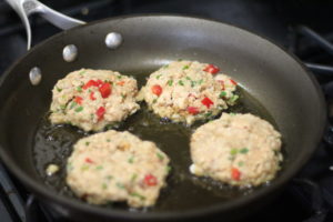 Crispy, golden brown Salmon Cakes @ bestwithchocolate.com