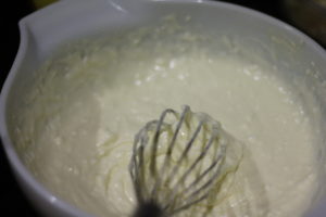 Mixing up batter for Coconut Milk Banana Bread @ bestwithchocolate.com