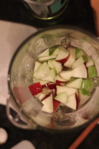 Chopped Apples for Caramel Apple Sangria @ bestwithchocolate.com