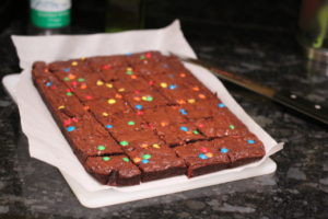Freshly baked Brownie Box Cookie Bars @ bestwithchocolate.com