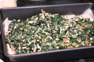 Spreading filling for Spinach Pie @ bestwithchocolate.com