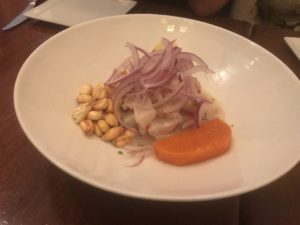 Traditional ceviche at La Canela @ bestwithchocolate.com