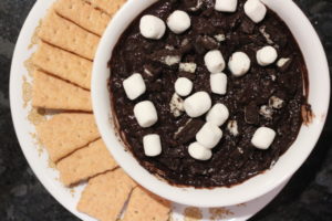 S'mores Chocolate Hummus @ bestwithchocolate.com