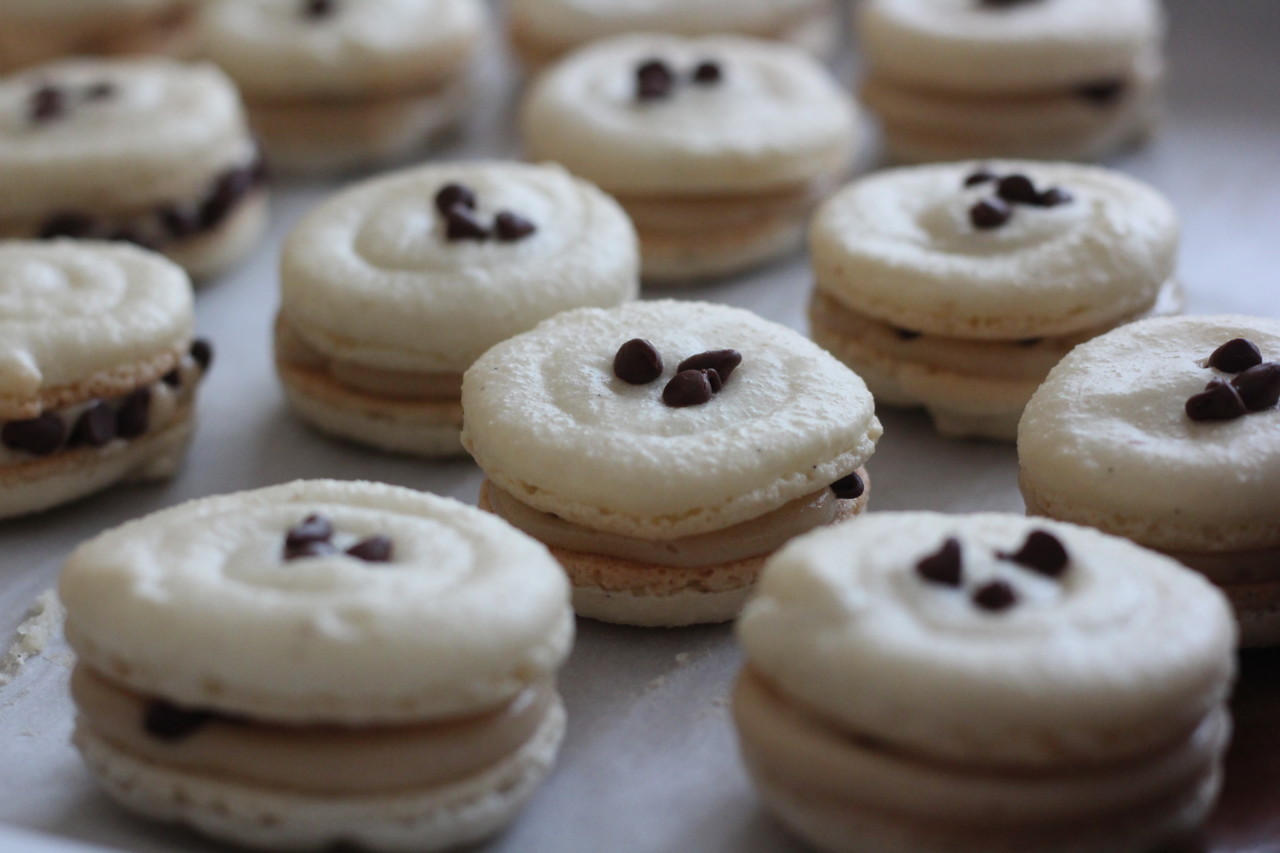 Chocolate Chip Cookie Macaroons @ bestwithchocolate.com