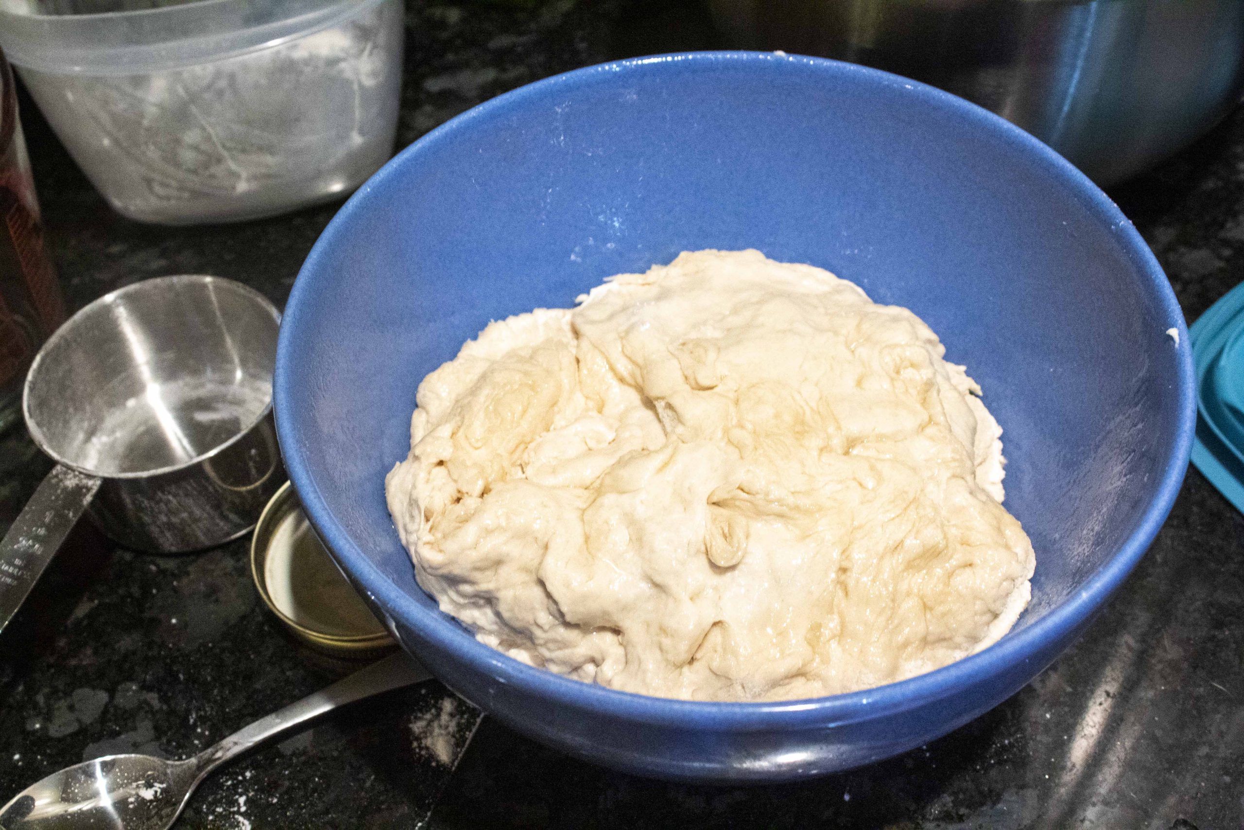 Dough for Focaccia Bread @ bestwithchocolate.com