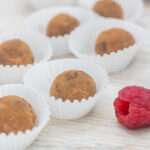Assorted raspberry Chambord truffles