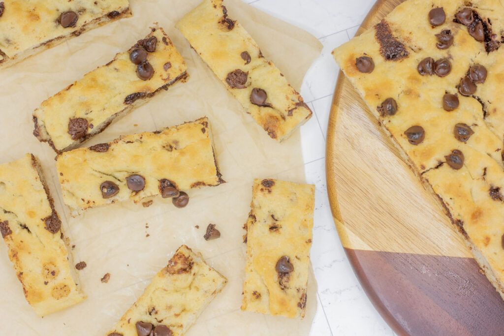 Chocolate chip focaccia bread