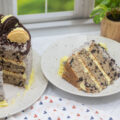 Slice of cookies and cream cake