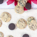 cookies and cream cookies on the table with oreos