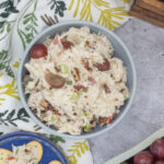 Fancy nancy chicken salad with grapes, celery, nuts