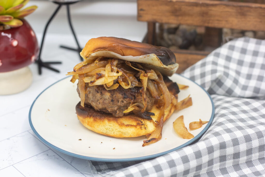 French onion burger