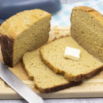 Gluten free bread with a pat of butter on top