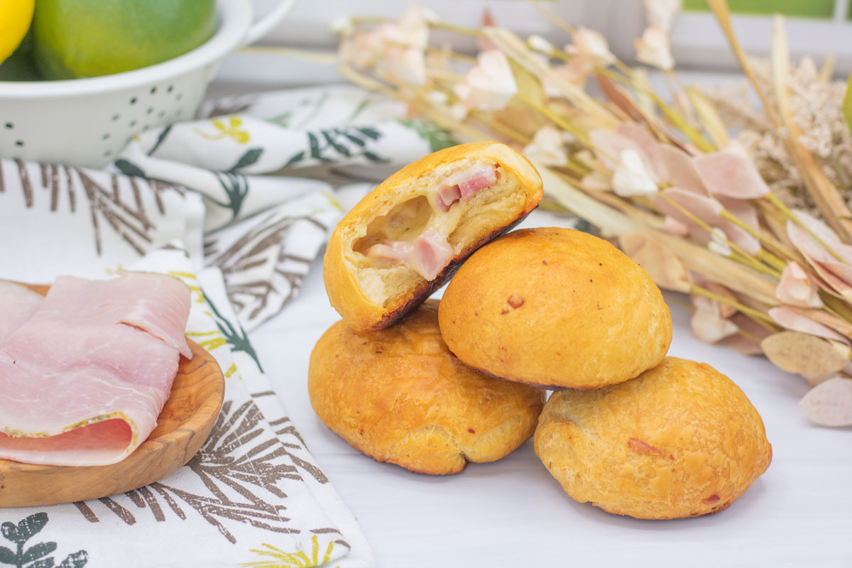 Ham and cheese biscuits