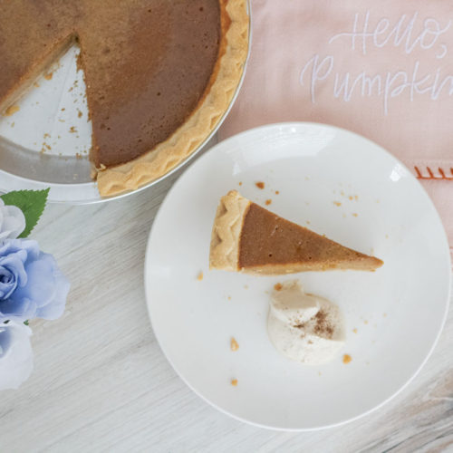 Caramelized Honey Pumpkin Pie With Chai Whipped Cream; | Best With ...