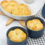 Freshly baked dinner rolls in bowls